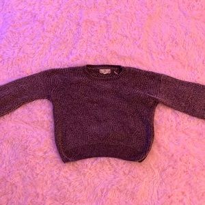 Dark purple soft sweater.